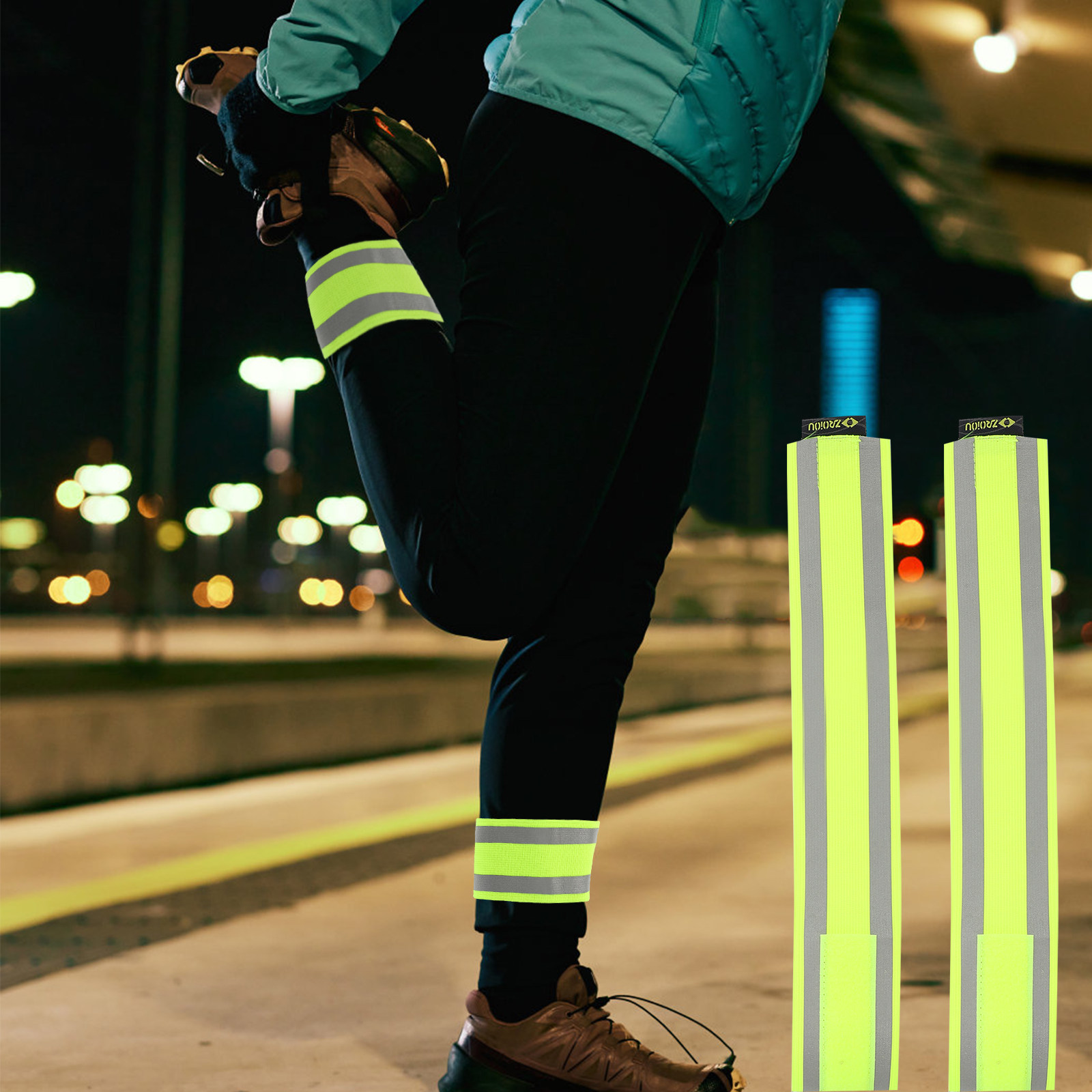 Cycling To Work - Fasce riflettenti di sicurezza, confezione da